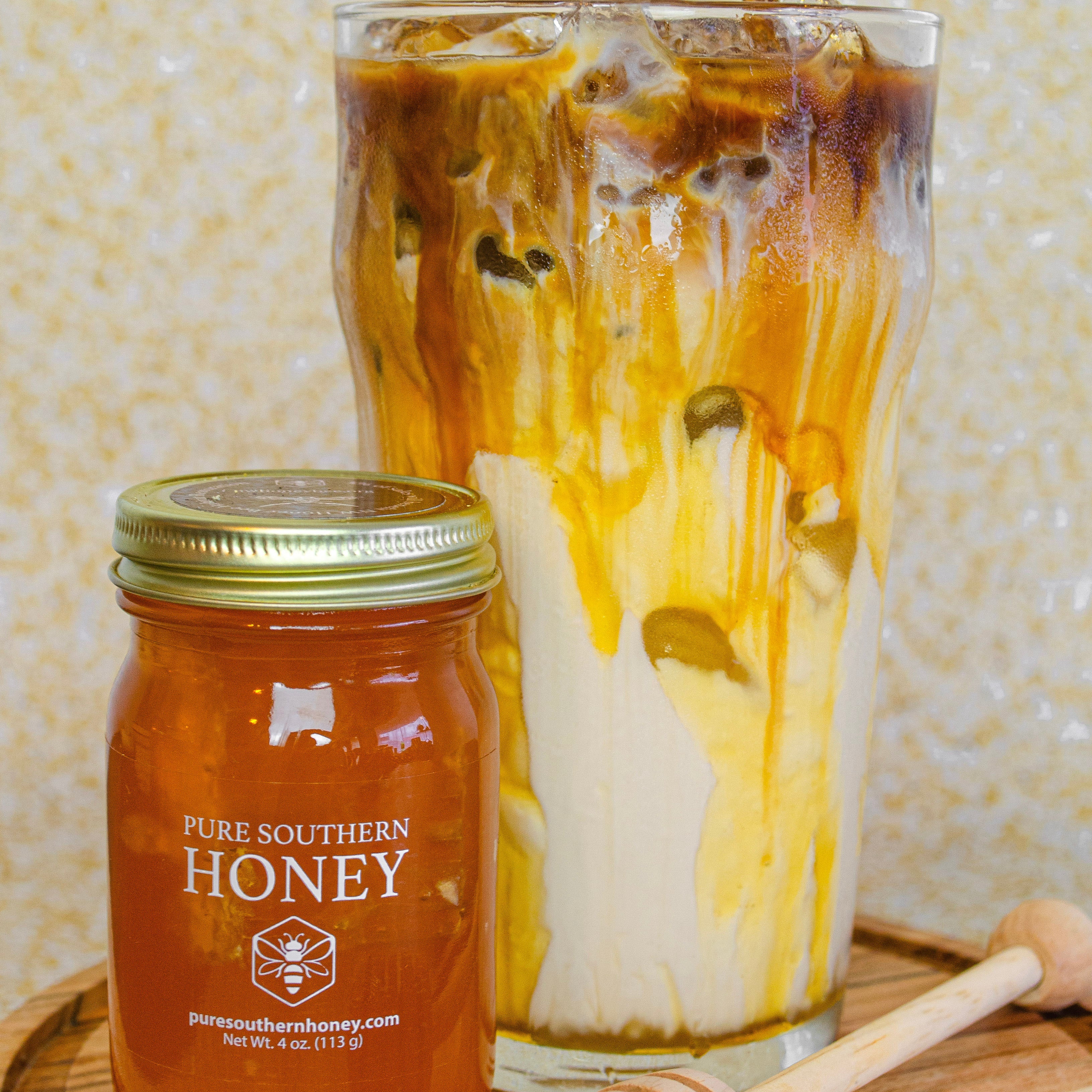Homemade Iced Southern Honey Latte