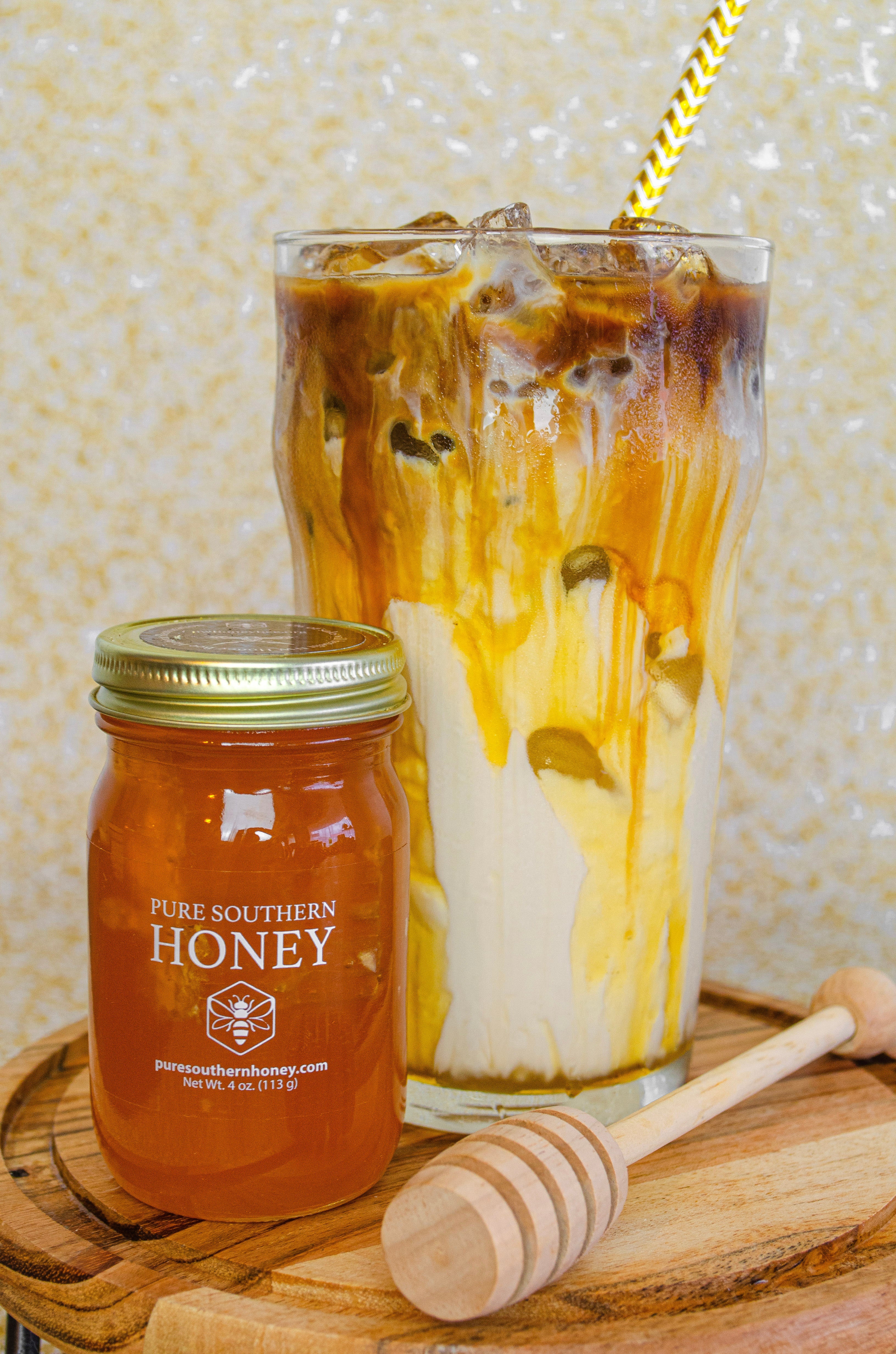 Homemade Iced Southern Honey Latte